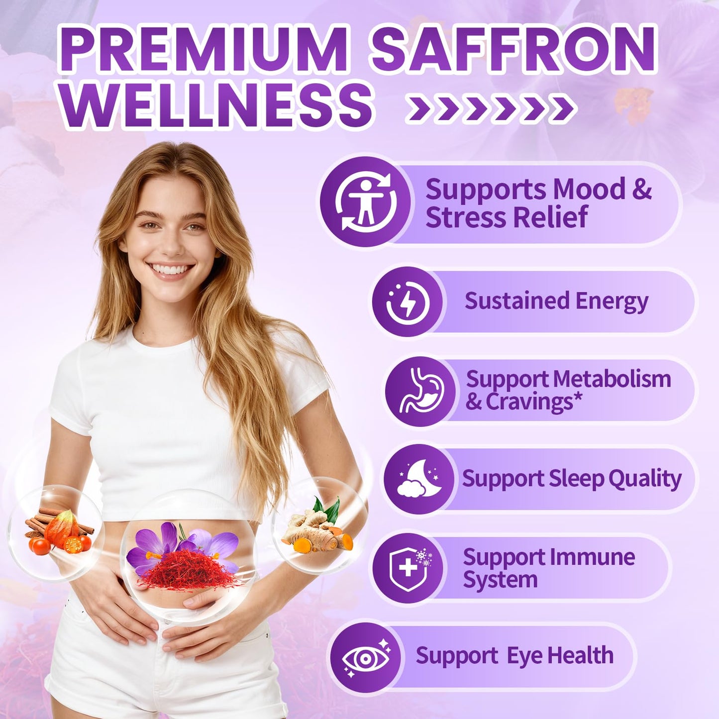 VivoNu Saffron Extract Capsules 120 Count