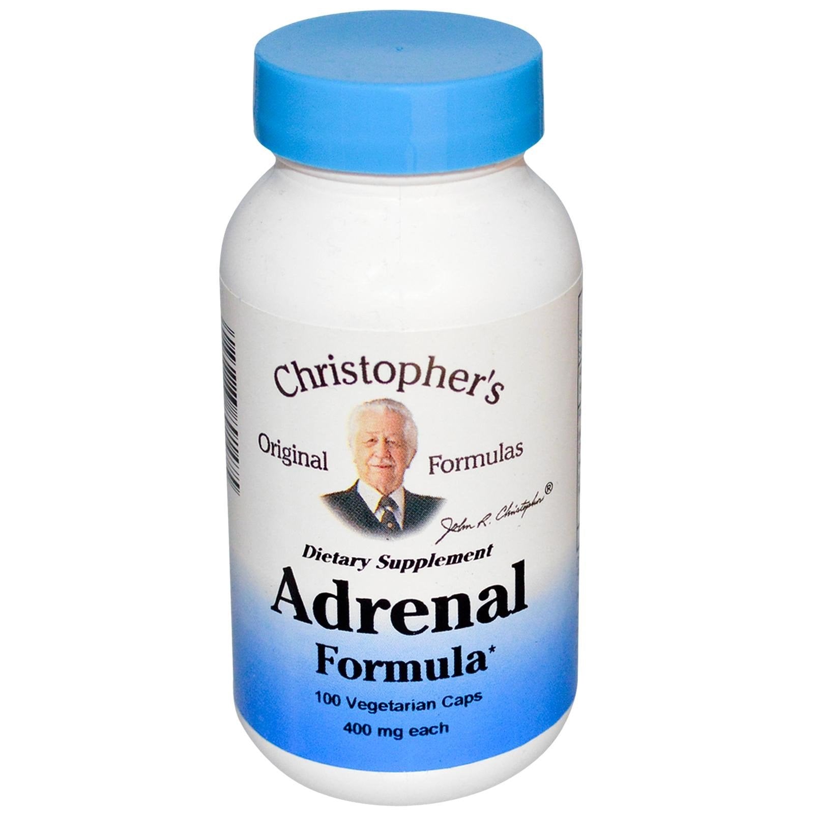 Christopher's Original Formulas Adrenal Formula 400 mg 100 Capsules