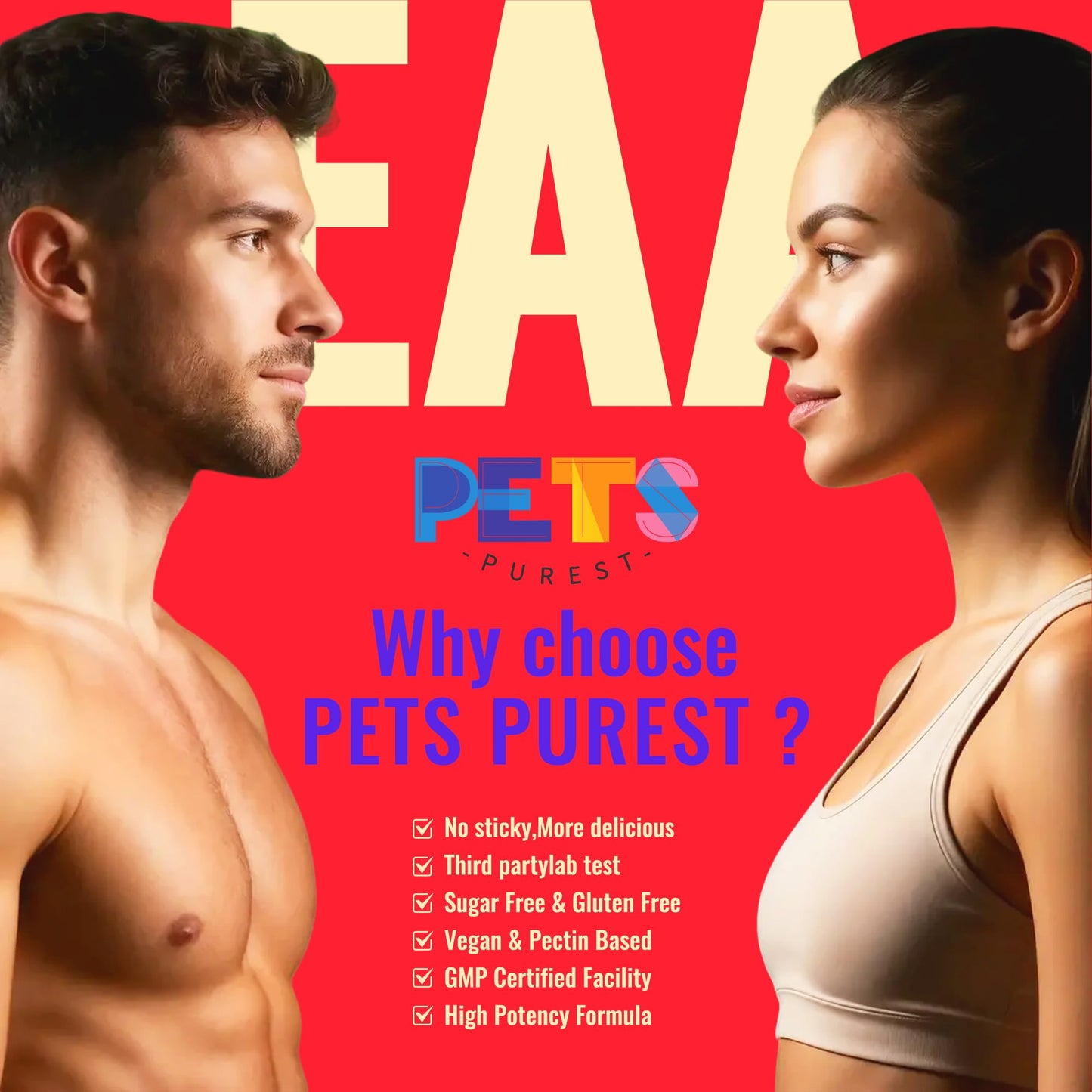 Pets Purest EAA Gummies 120 Gummies