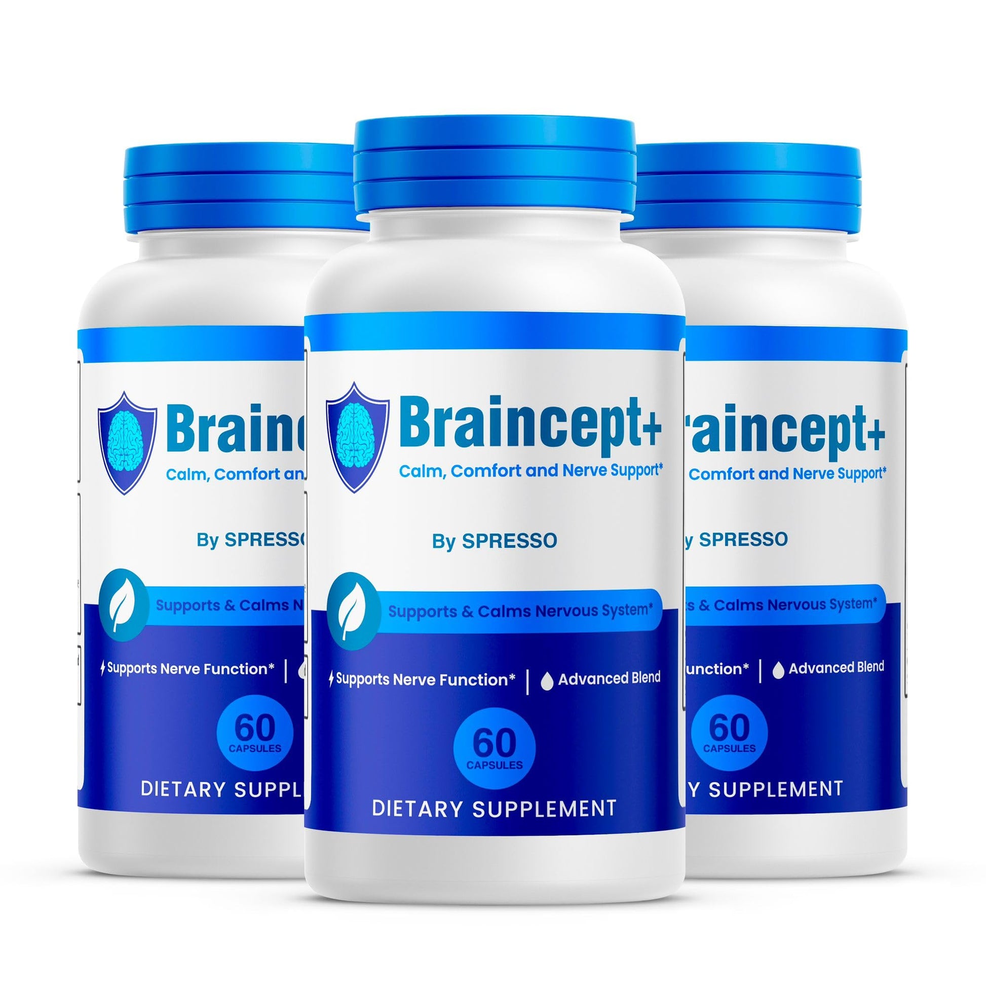 SPRESSO Braincept Plus Nerve Support Capsules, 180 Capsules