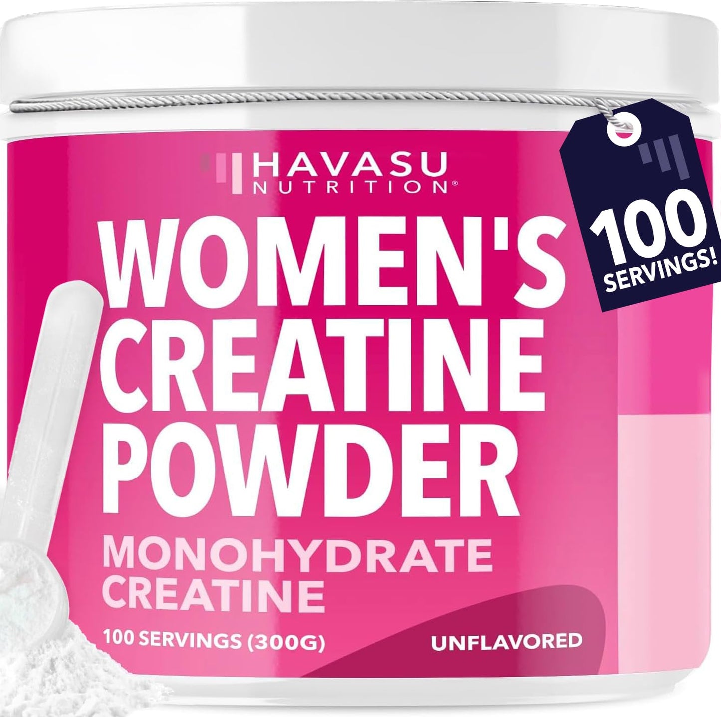 HAVASU NUTRITION Creatine for Women, Unflavored, Powder, 10.6 Ounce