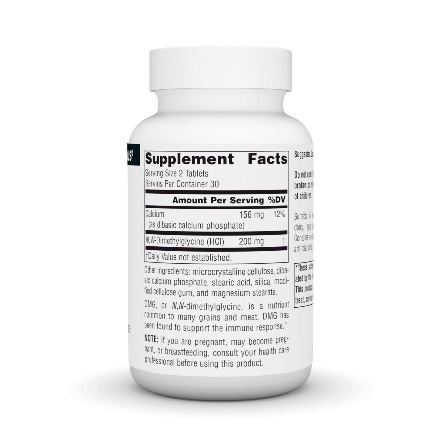 Source Naturals DMG 100 mg Dietary Supplement that Supports Immune Response 60 Tablets