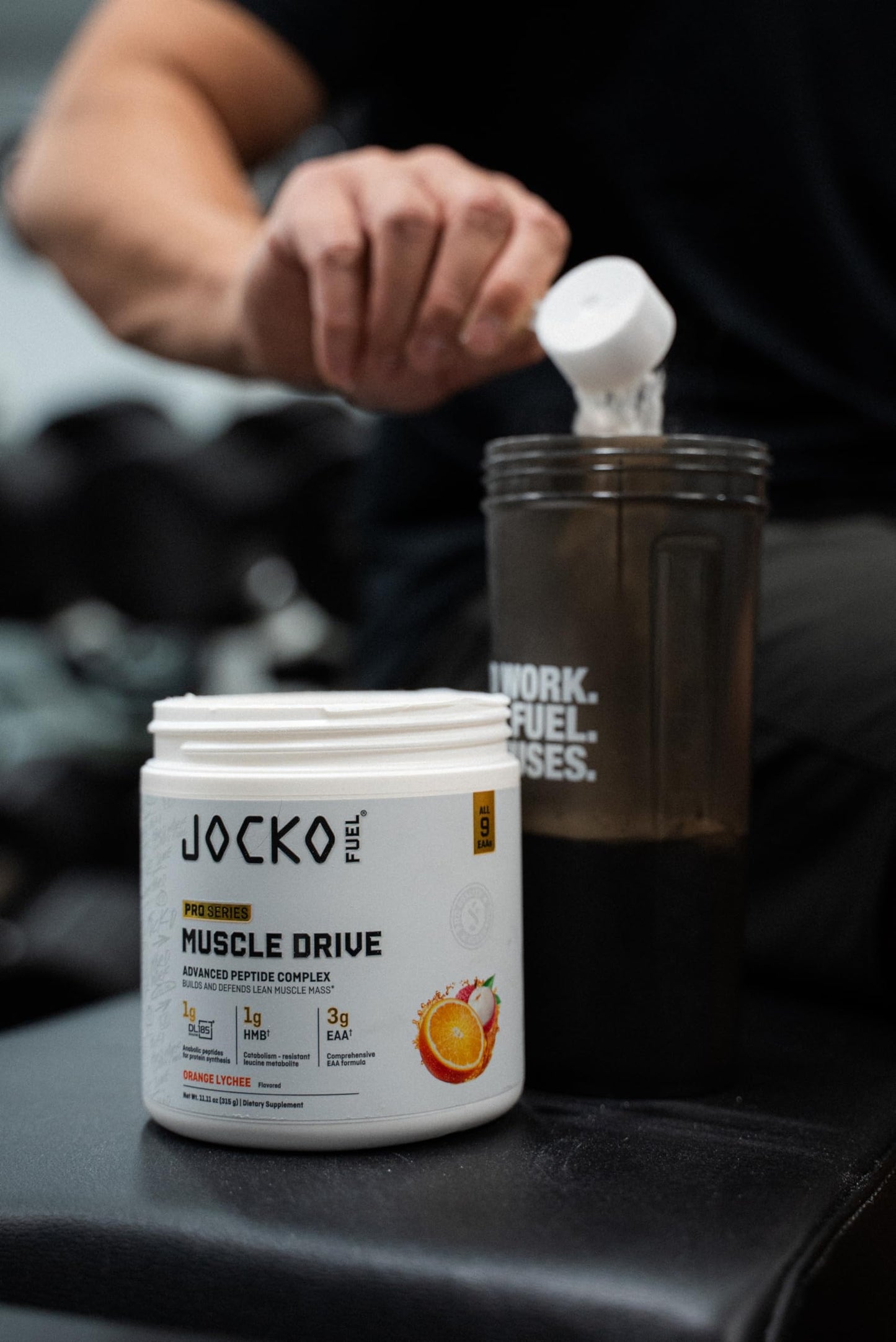 Jocko Fuel Muscle Drive Pro Series Orange Lychee Powder 30 Servings
