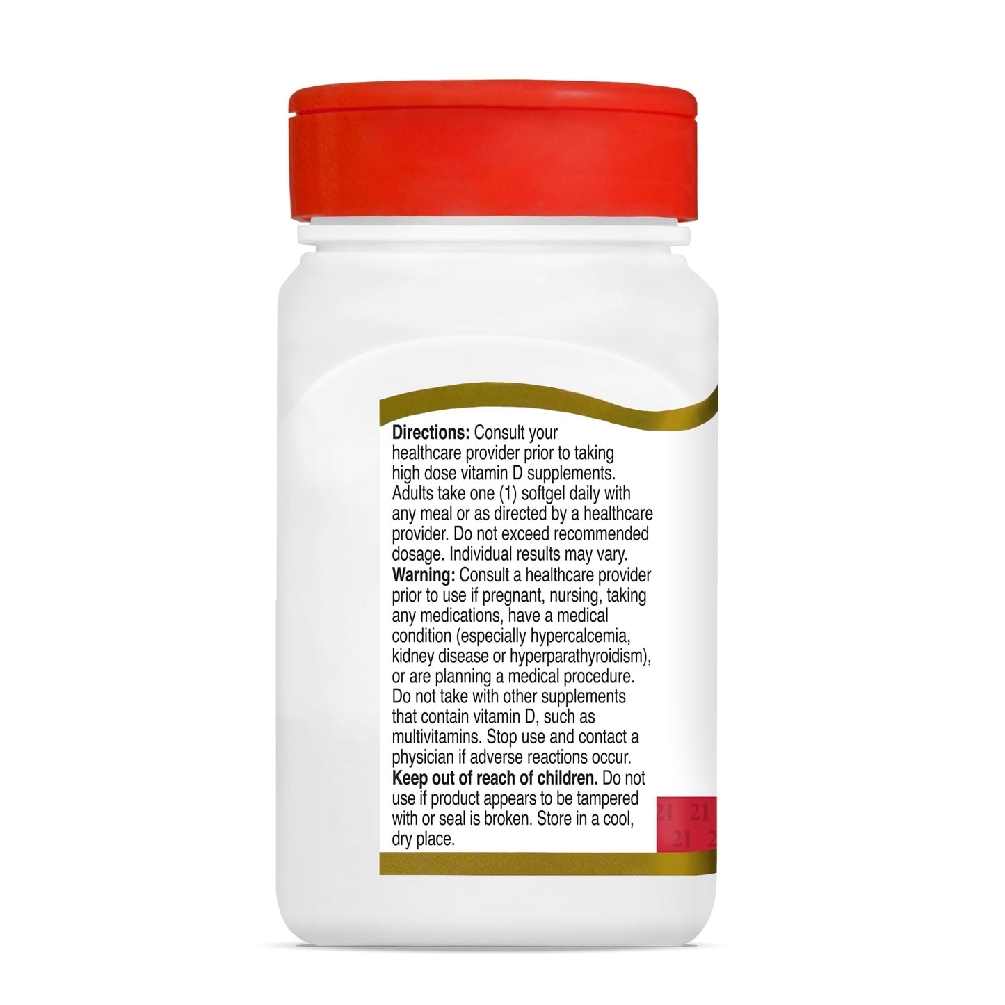 21st Century Vitamin D3 250 mcg (10,000 IU) Rapid Release Softgels, 110 Count