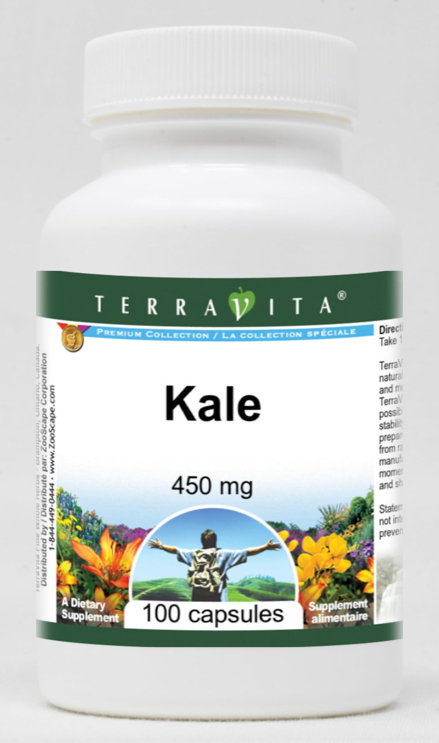 Terravita Kale - 450 mg Capsule, 300 Capsules