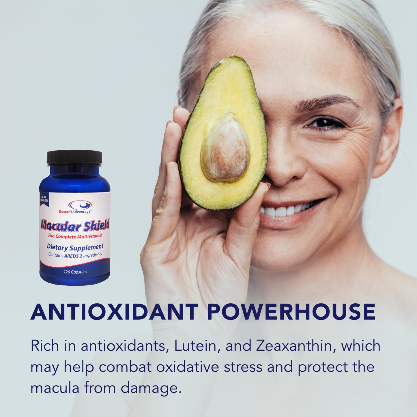 Doctor's Advantage Macular Shield Eye Vitamins + Multivitamin Capsules 120 Capsules