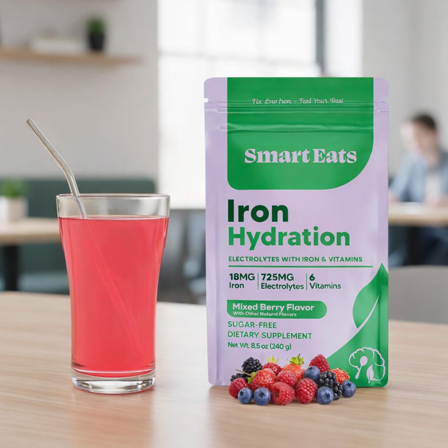 Smart Eats Iron + Electrolyte Powder 8.5 oz