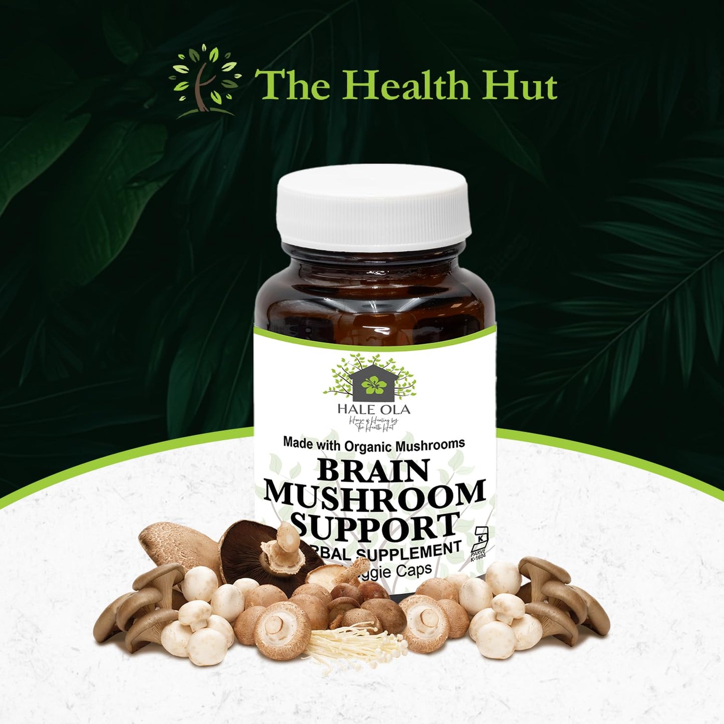 Hale Ola Brain Mushroom Support Capsule 60 Capsules