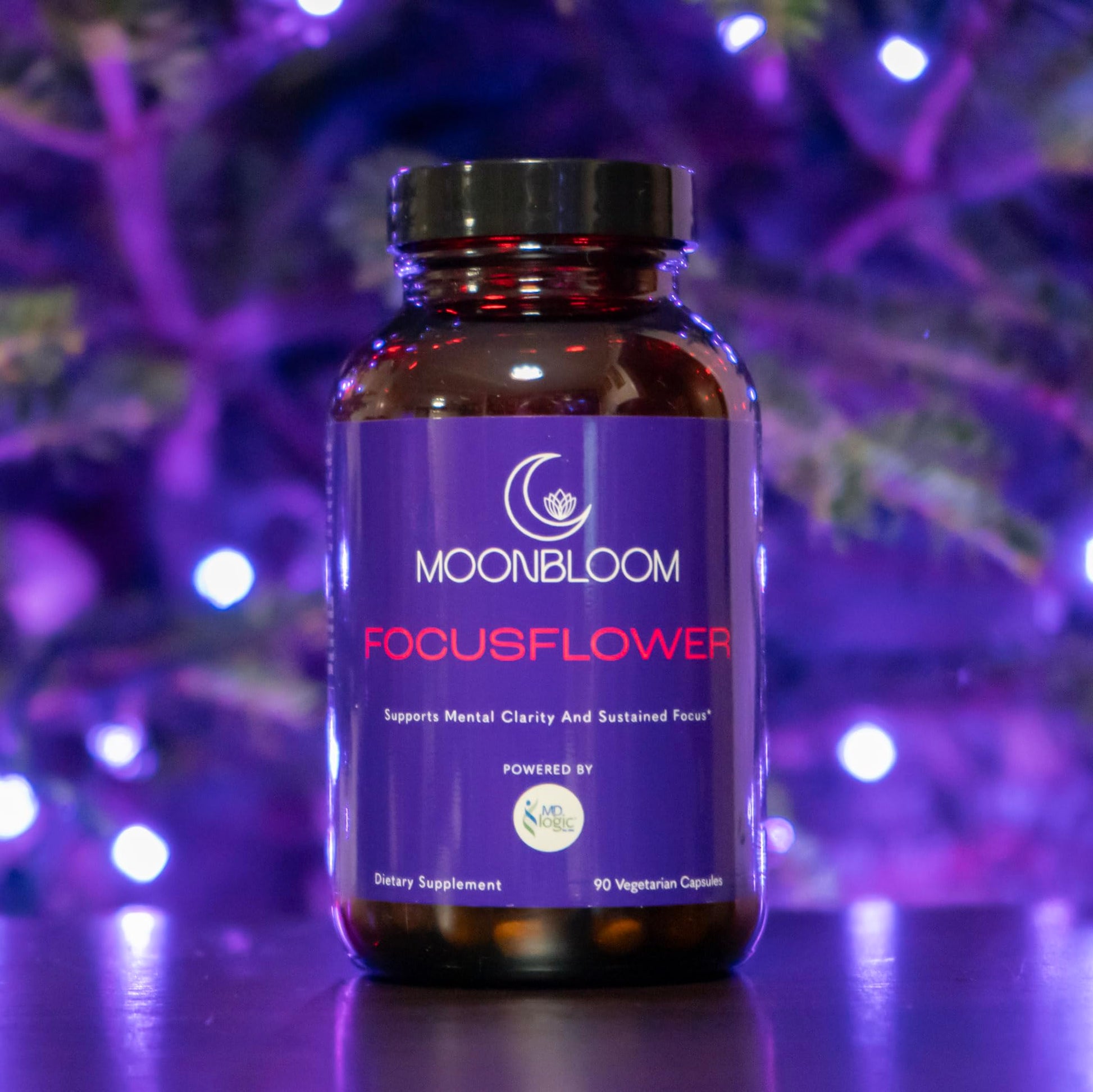 MD Logic Health FocusFlower by MoonBloom Capsule, 90 Vegan Capsules