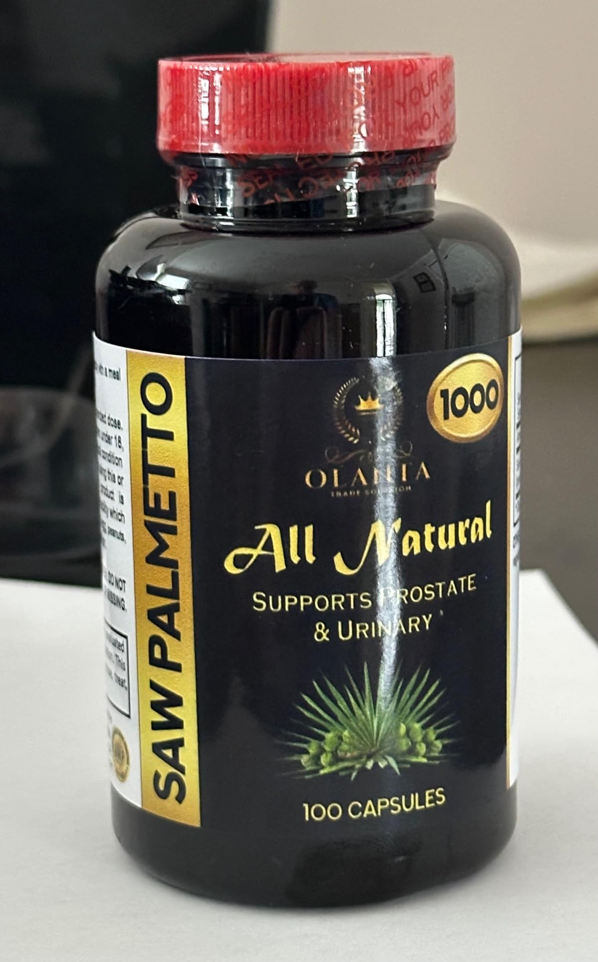 OLANTA TRADE SOLUTION Saw Palmetto Extract 1000mg Capsules, 100 Capsules