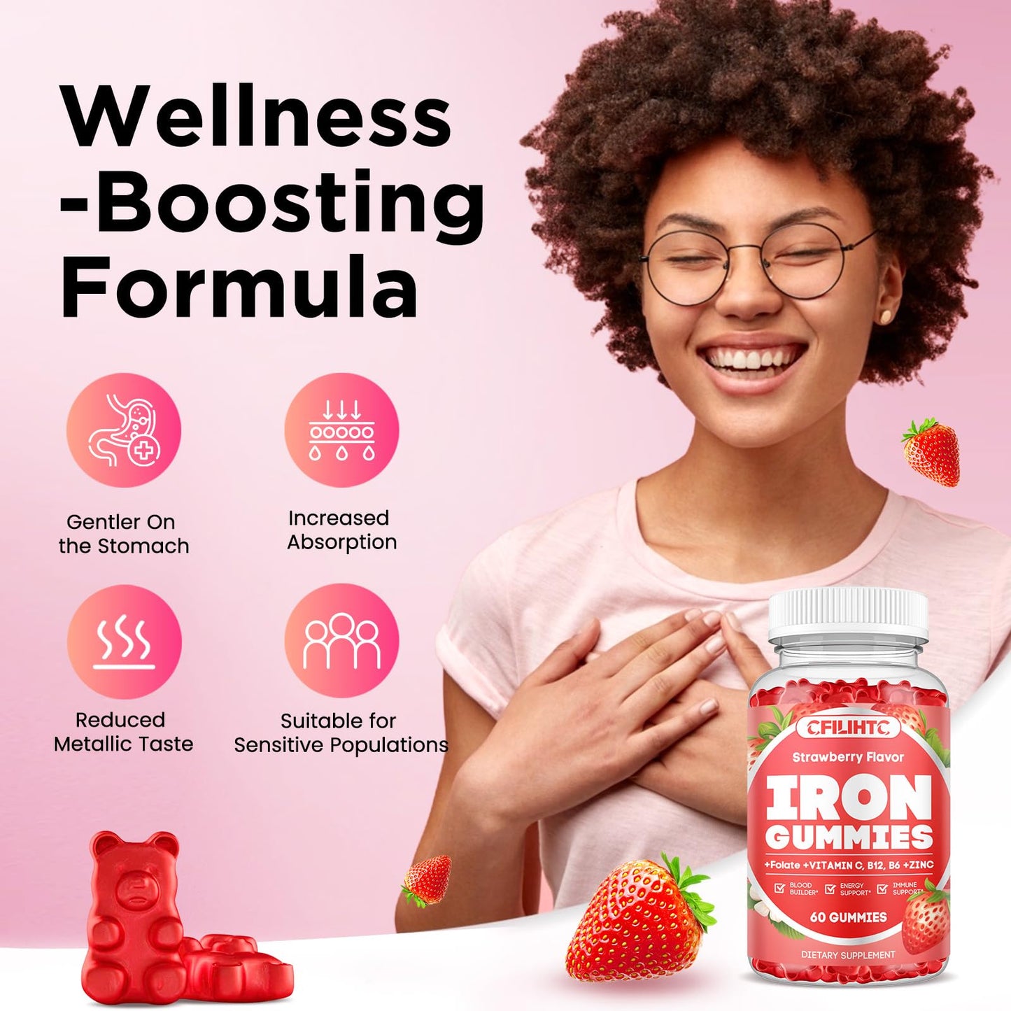 CFILIHTC Iron Gummies 120-Count