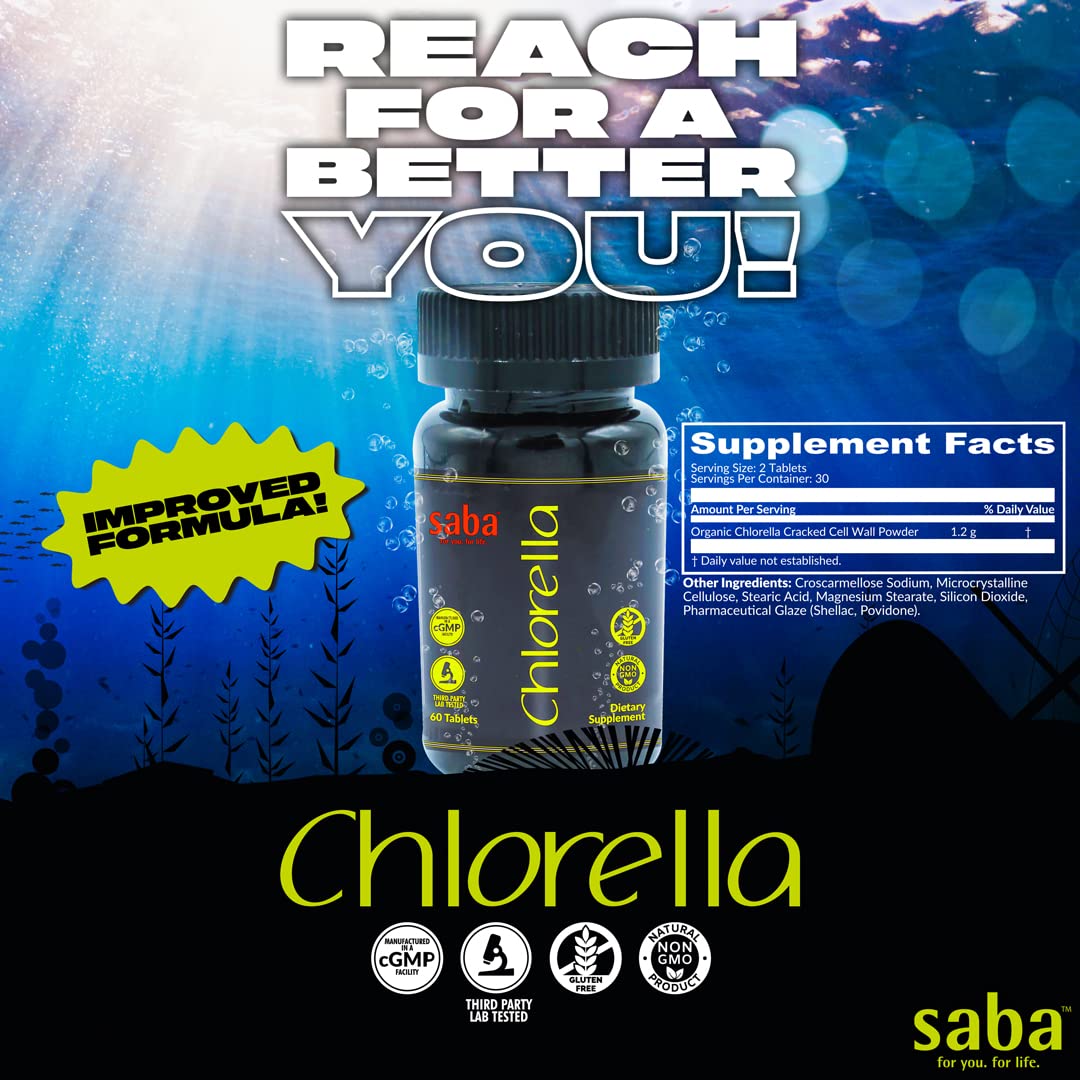 Saba Chlorella Tablets 60