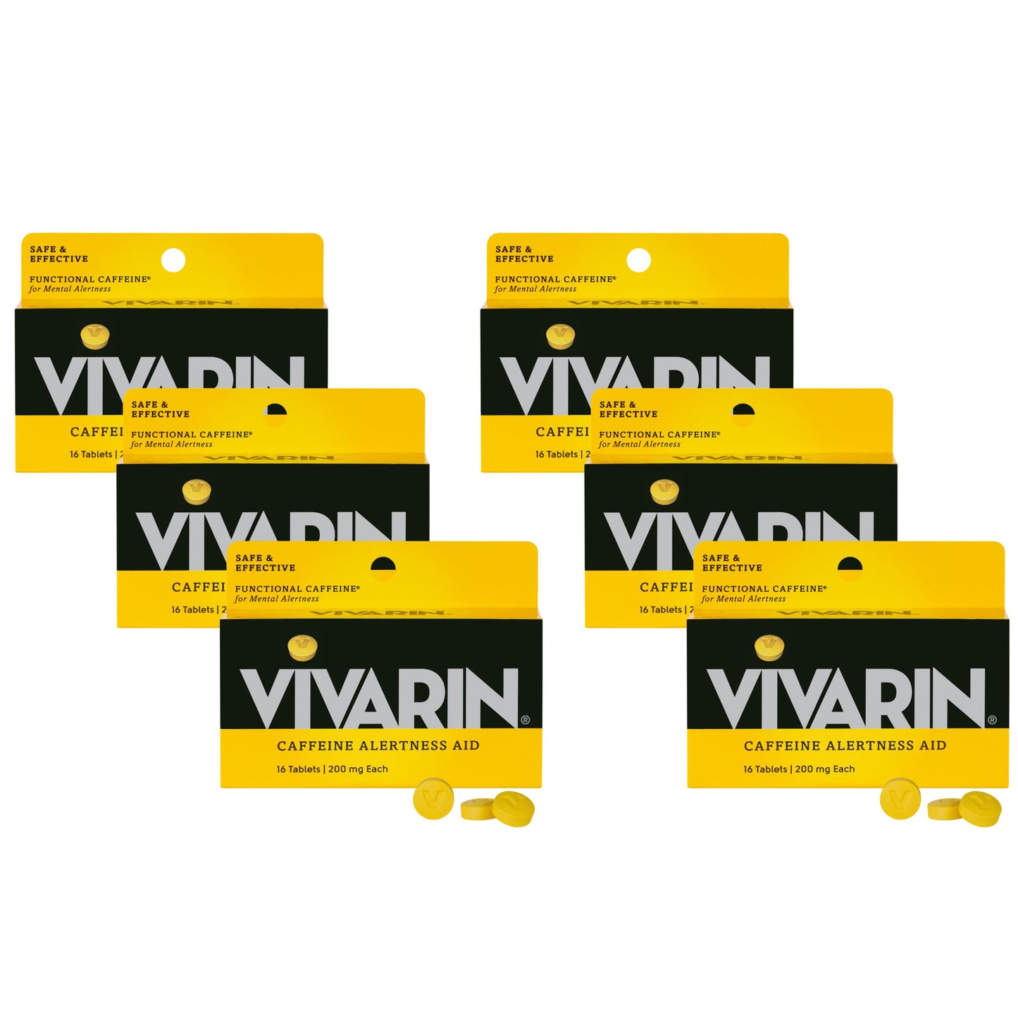 Vivarin Caffeine Pills 200mg Tablet, 16 Tablets