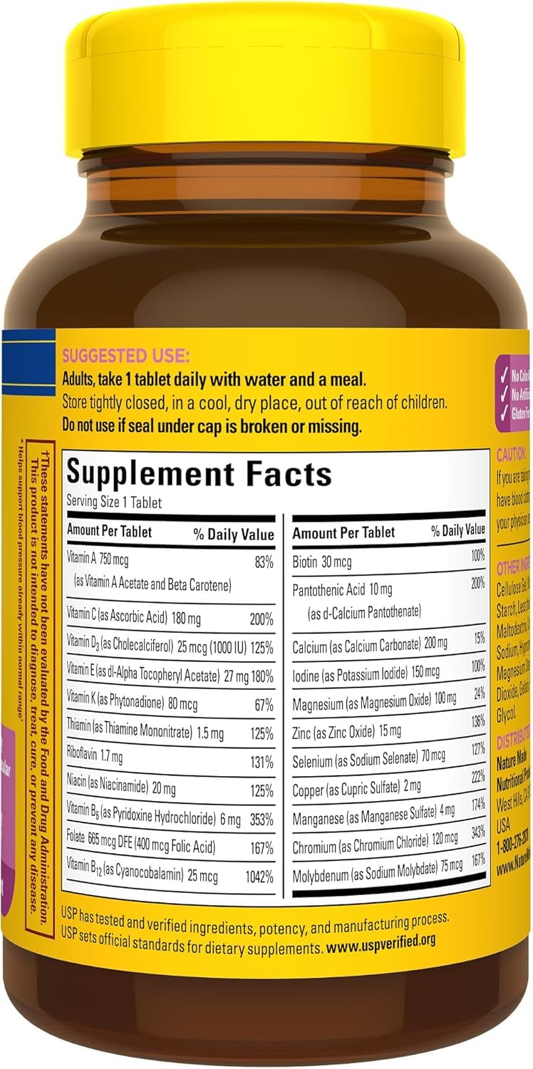 Nature Made Women's Multivitamin 50+ Tablets with Vitamin D, 90 Count