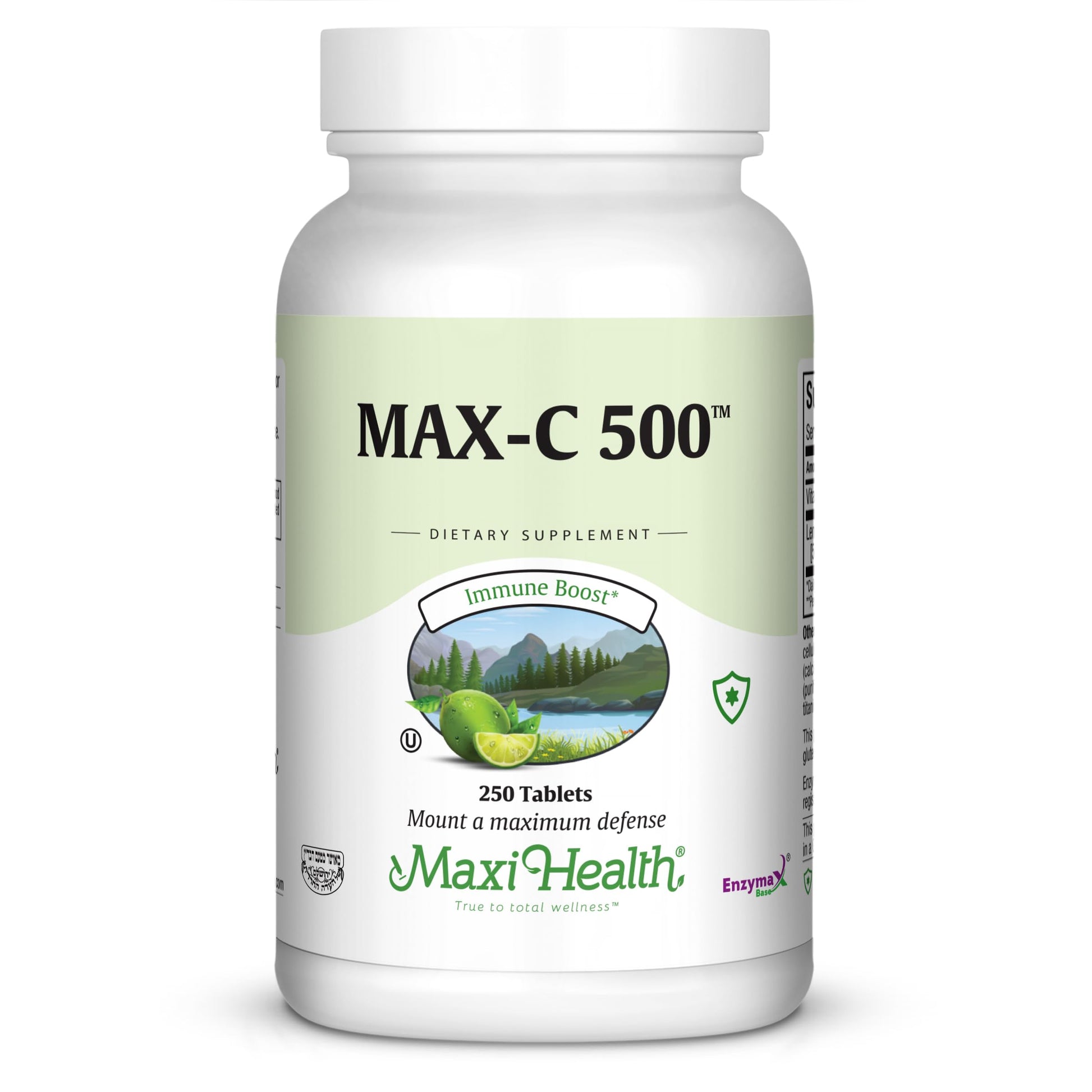 Maxi Health Maxi-C 500 Vitamin C Supplement Tablet, 250 Tablets