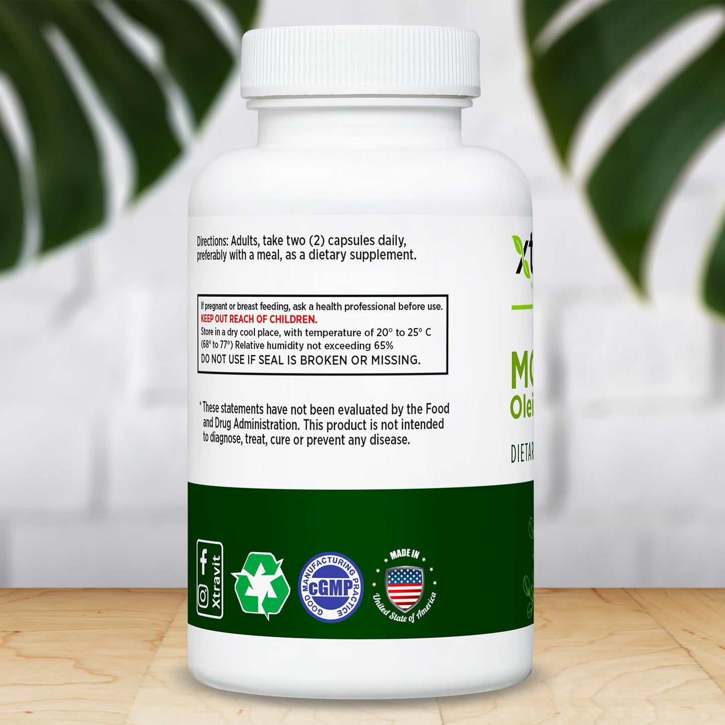 Xtravit Moringa Oleifera Supplement 1000mg Capsule, 30 Capsules