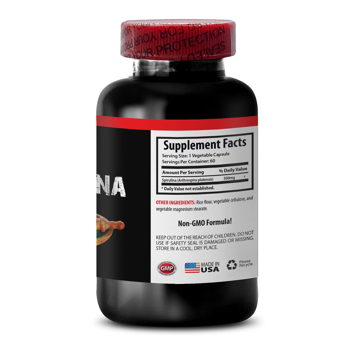 SKIN CARE SOLUTIONS Spirulina Capsules 60 Count