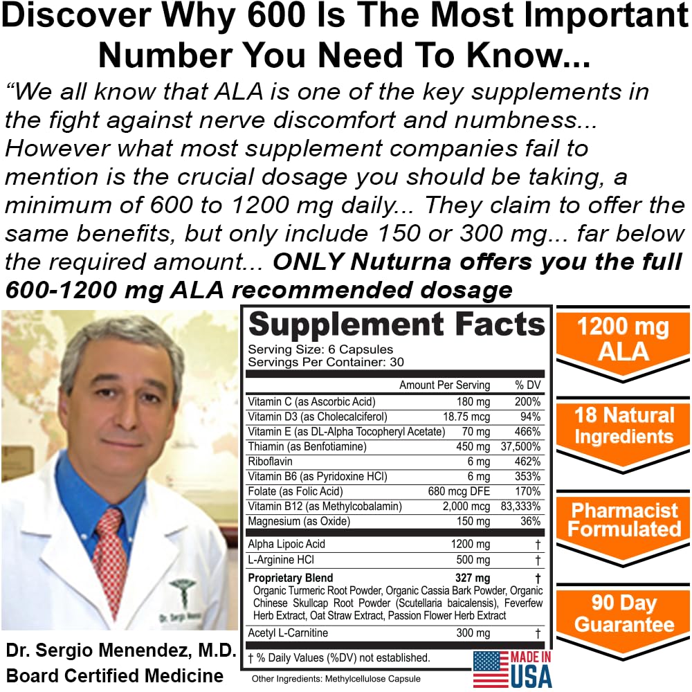 Nuturna Neuroturna Support Supplement Capsule, 180 Capsules