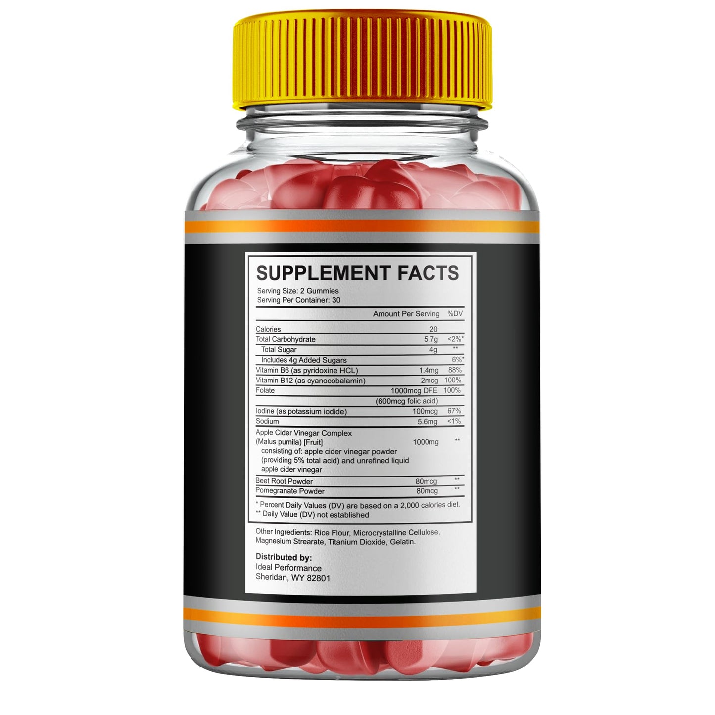 Ideal Performance Booster Peak Gummies 60 Gummies