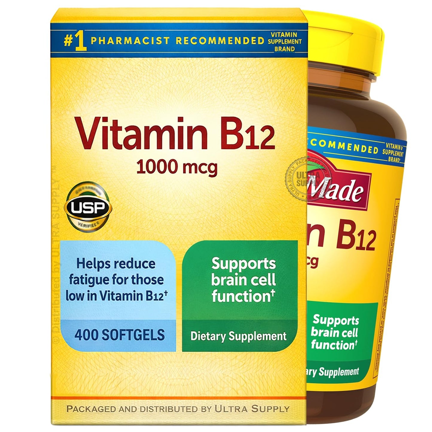 Generic Vitamin B12 1000mcg Softgels, 400 Count