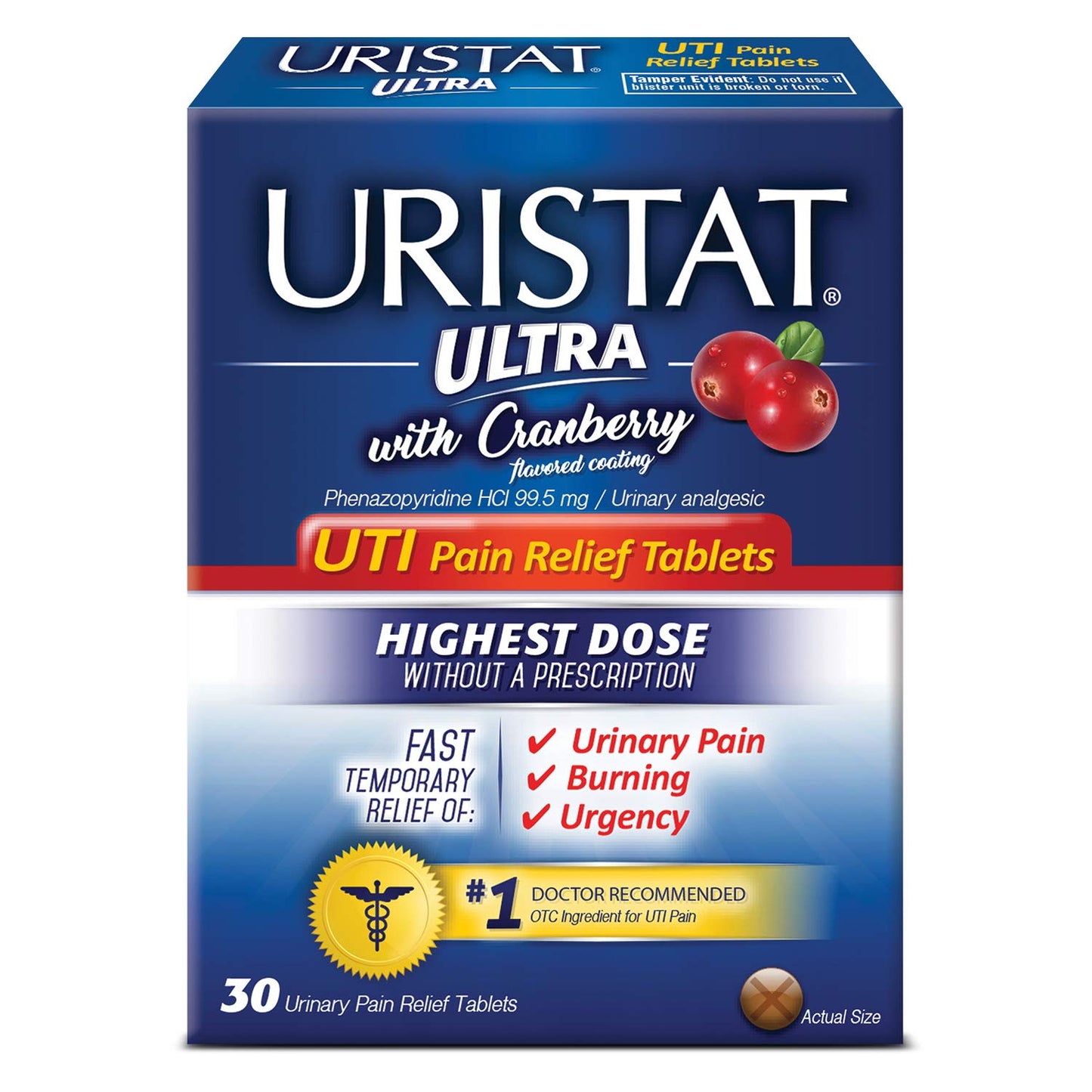 URISTAT Ultra UTI Pain Relief Tablet, 30 Tablets