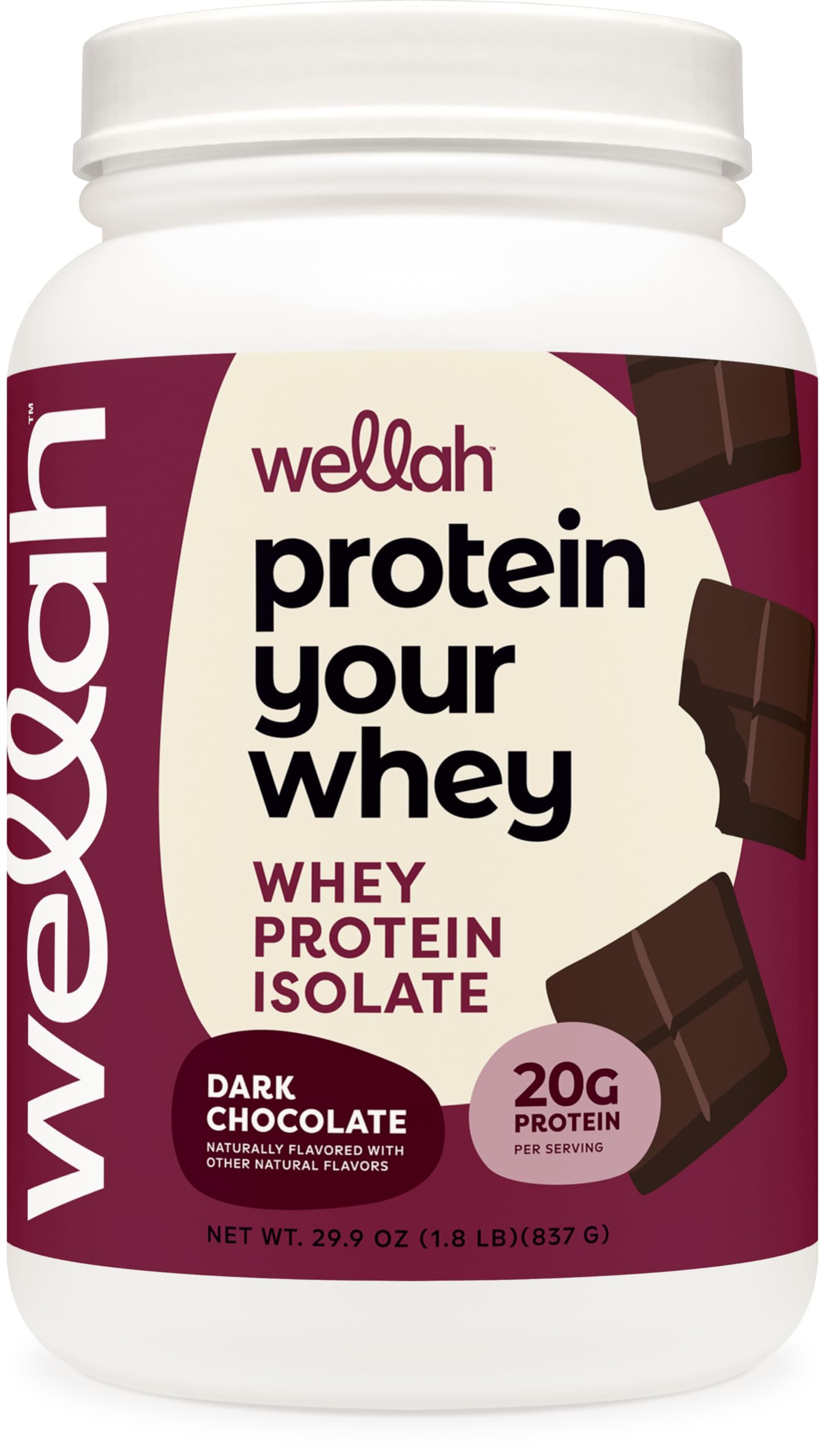 Wellah Protein Your Whey Whey Protein Isolate Powder 27.3