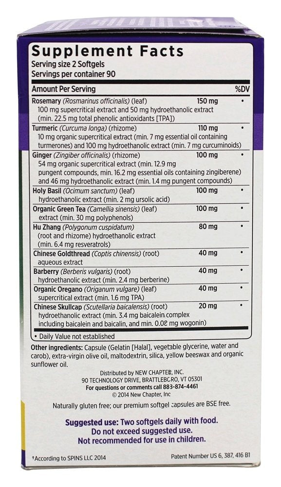 New Chapter Zyflamend Whole Body Capsule 180 Count