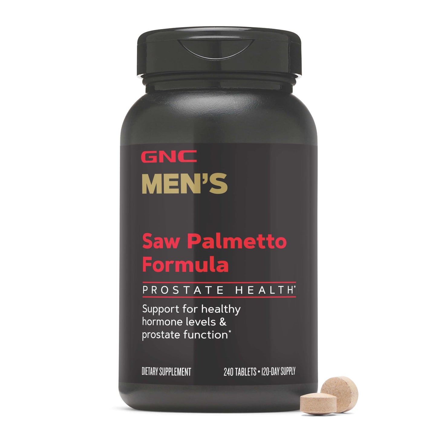GNC Mega Men Saw Palmetto for Men Tablets, 240 Count