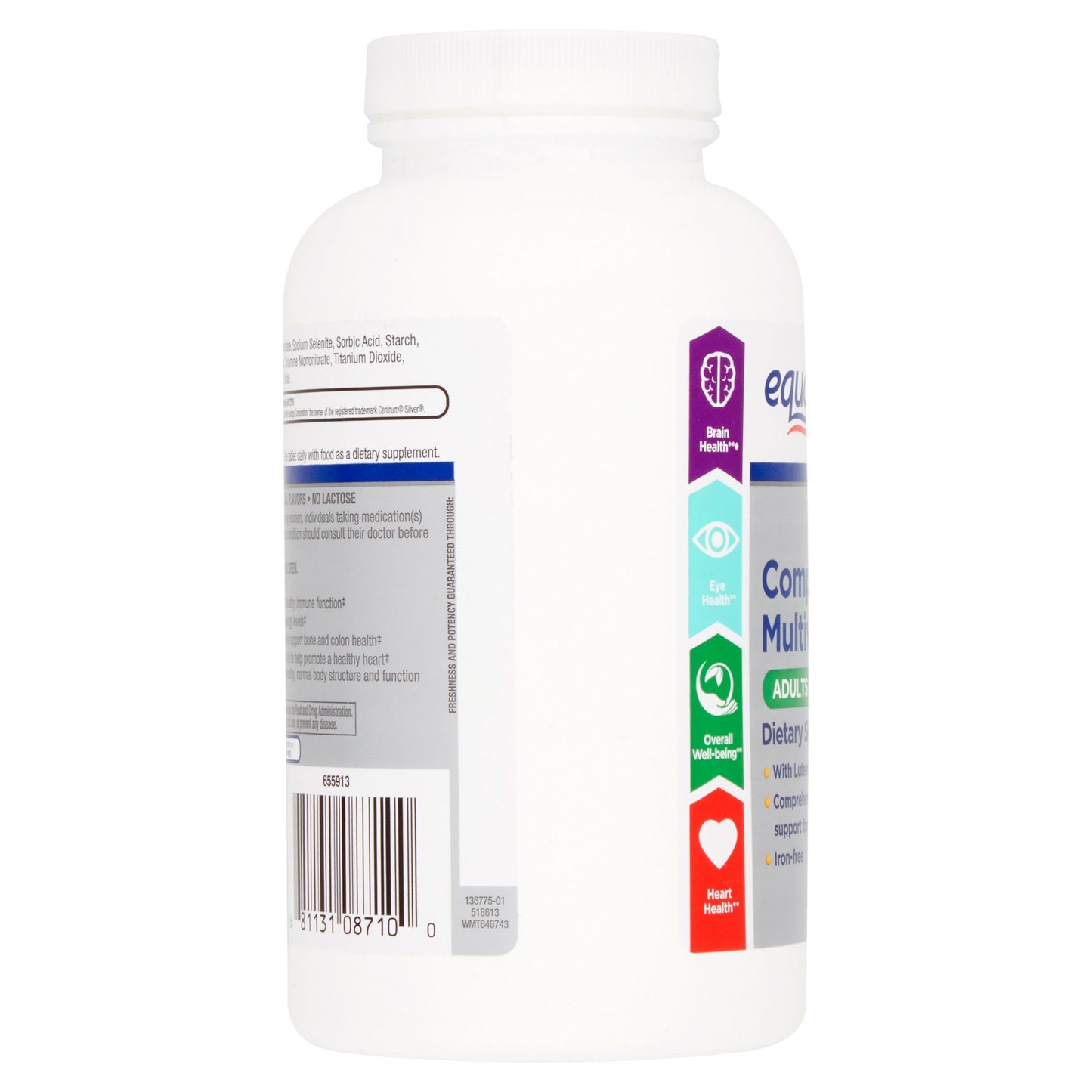 iPoplor Equate Adults 50+ Complete Multivitamin/Multimineral Supplement Tablets, 450