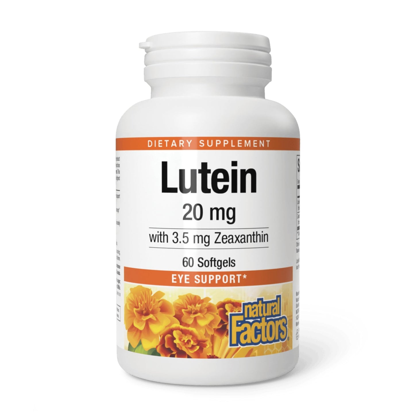 Natural Factors Lutein 20mg Softgels 60 Count