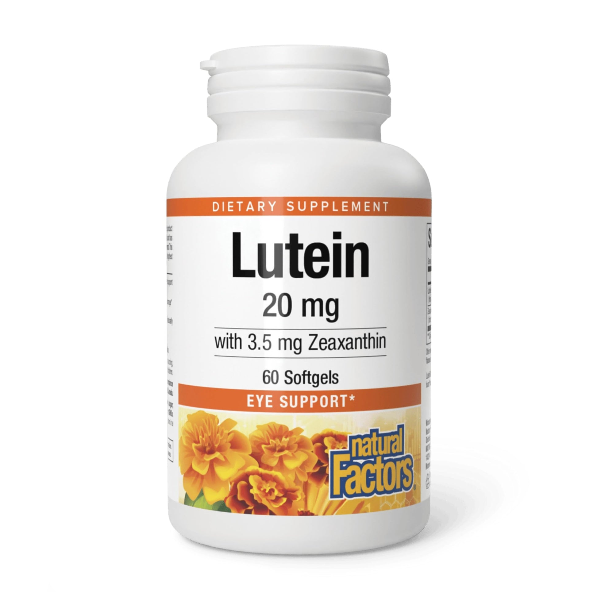 Natural Factors Lutein 20mg Softgels 60 Count