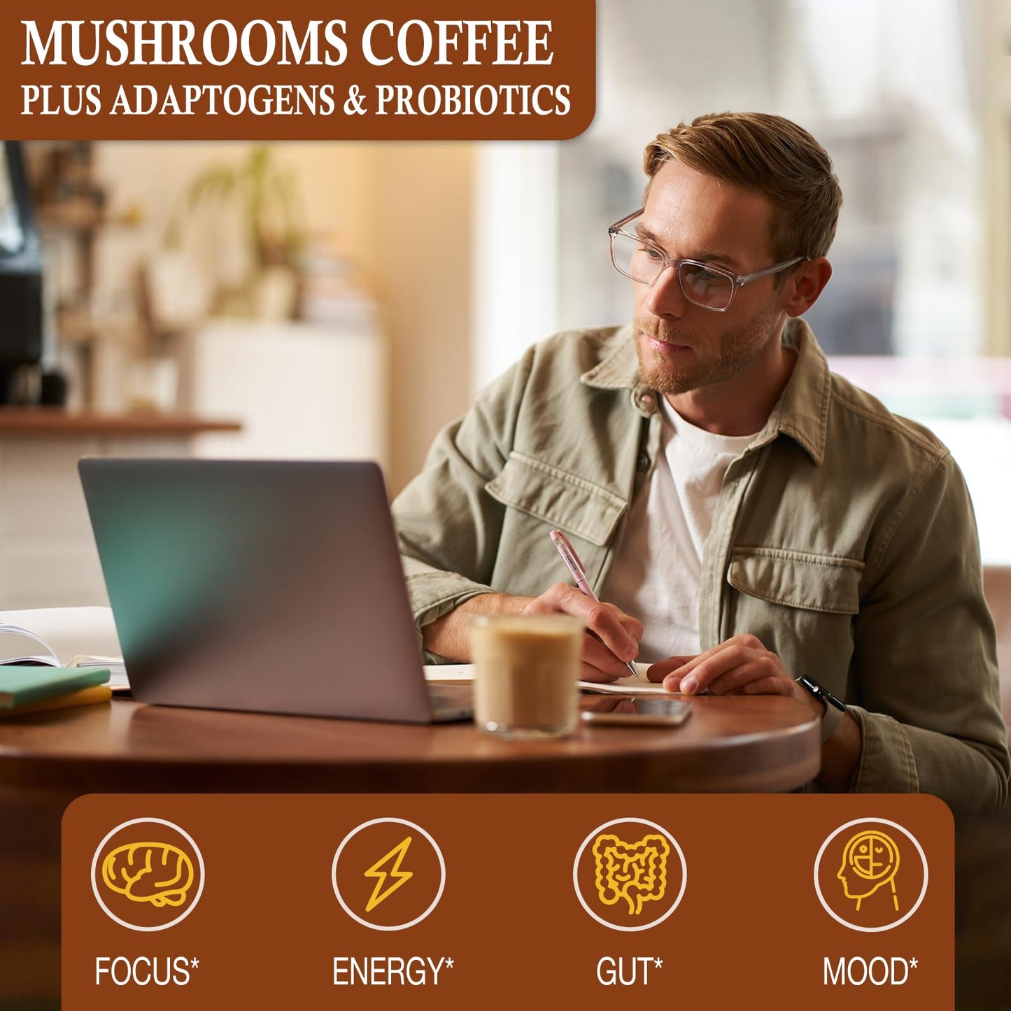 OLOBIO Mushroom Coffee Powder 5.3 oz