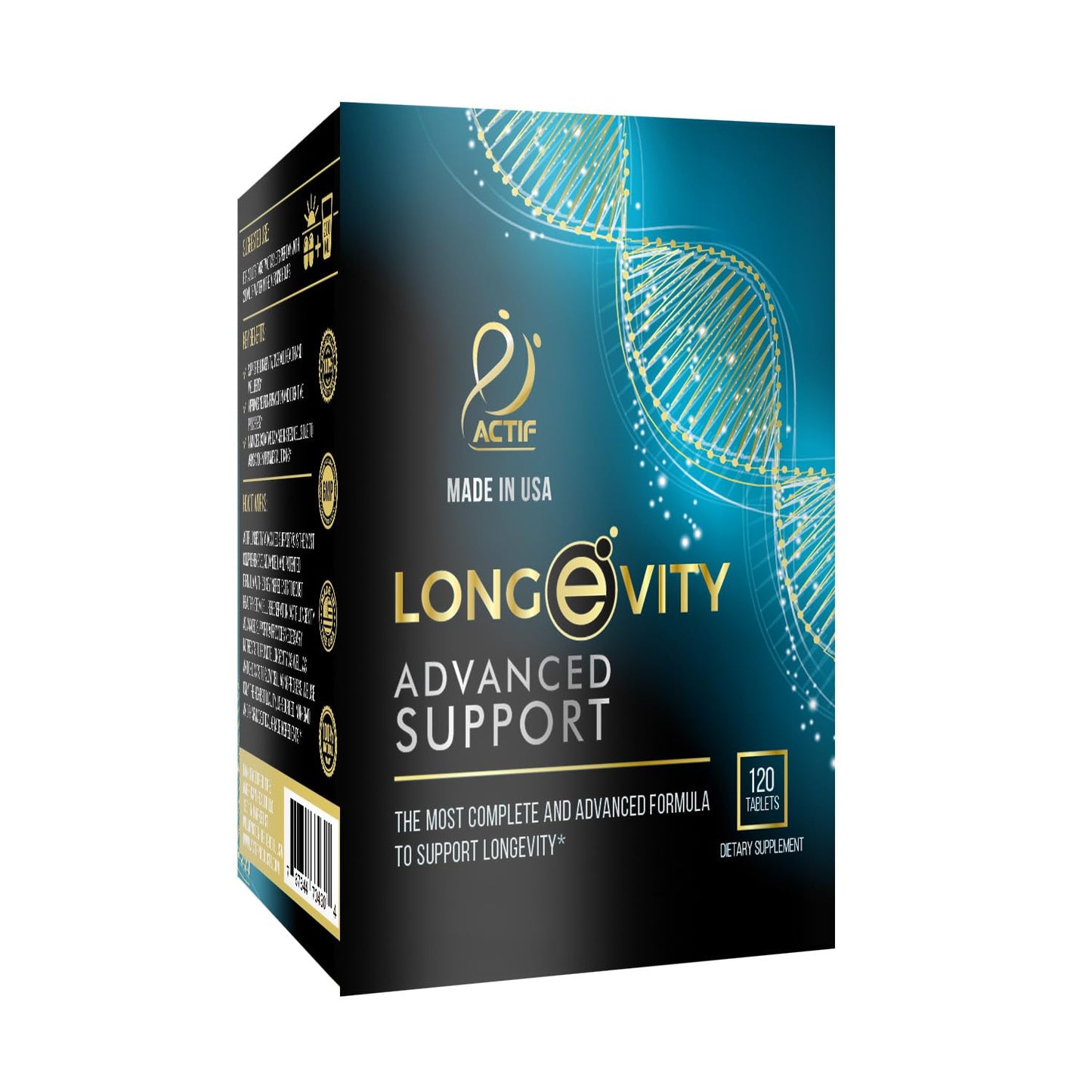 ACTIF Longevity Advanced Support with 20 Factors Powder 1 Count