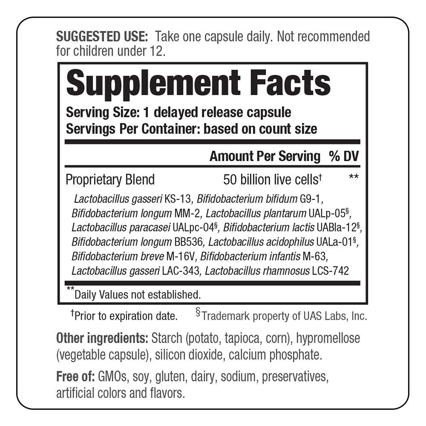 Kyo-Dophilus Max Probiotics Capsules 30 Count