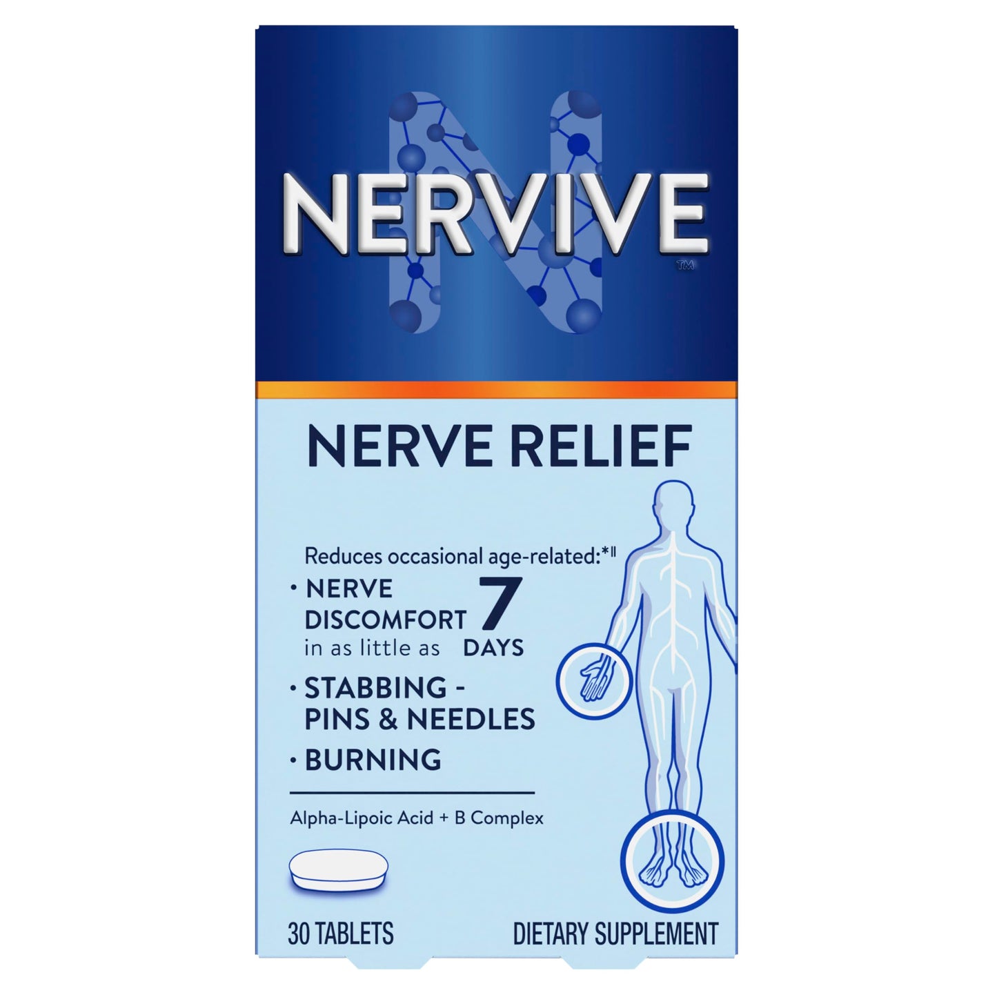 Nervive Nerve Relief Tablets, 30 Count