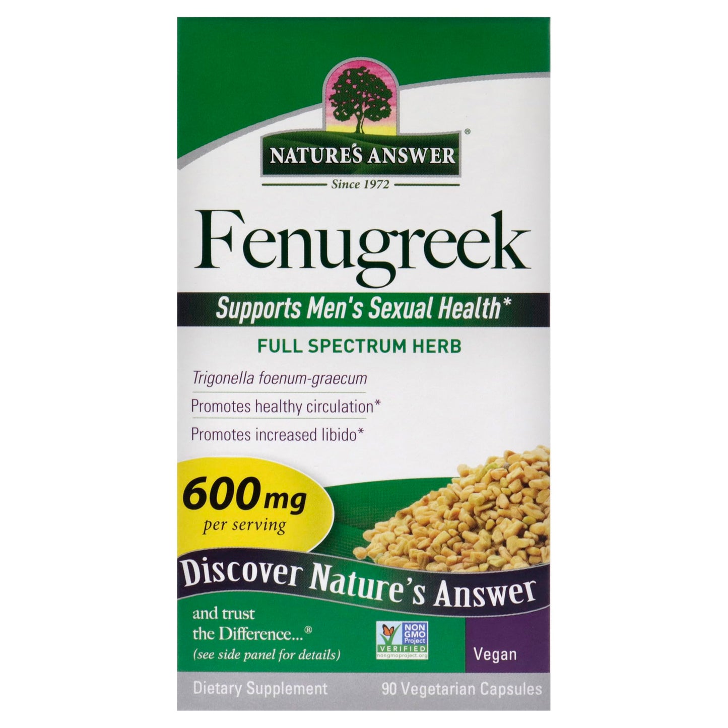 Nature's Answer Fenugreek Seed Capsule 90 Capsules