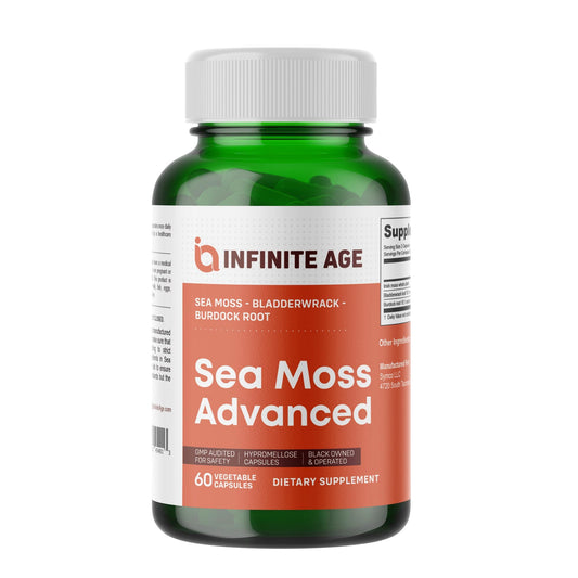 INFINITE AGE Sea Moss Advanced Superfood Capsules 1250mg, 60 Count