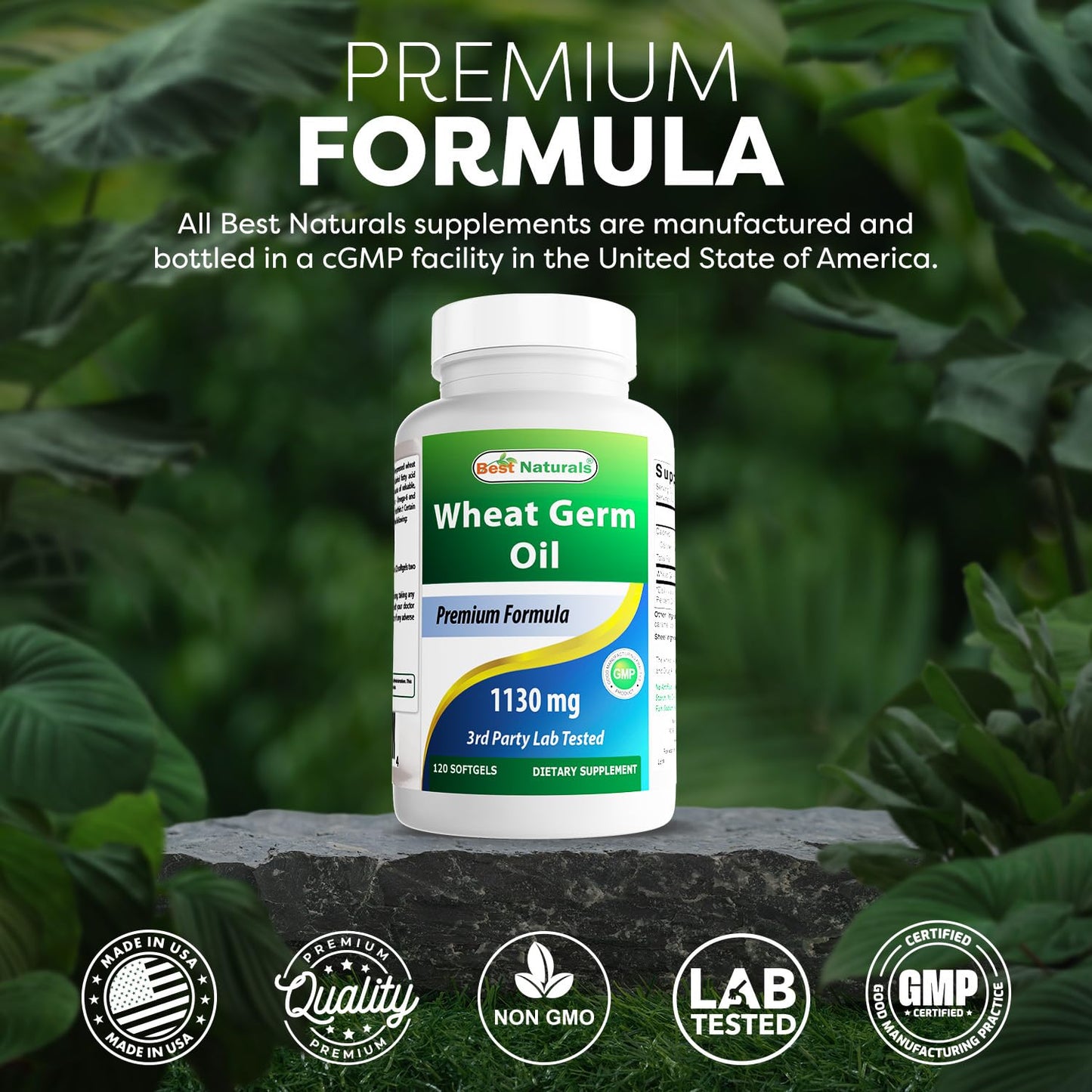 Best Naturals Wheat Germ Oil 1130 mg Softgels 120