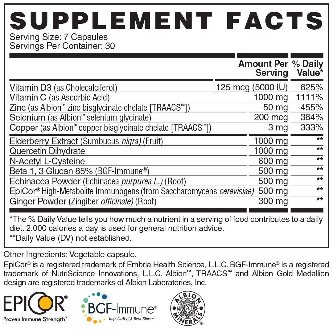 Apollon Nutrition Resistance Premium Immune System Support, 210 Capsules