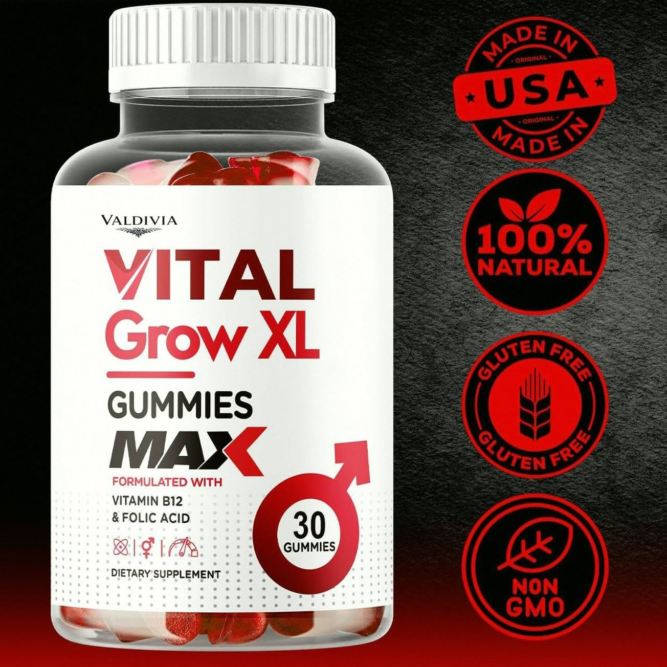 KYFLAG Vital Grow XL Male Gummies Gummy 30 Count