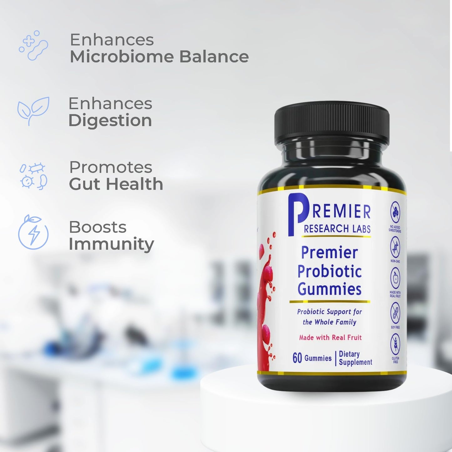 Premier Research Labs Probiotic Gummies 60 Count
