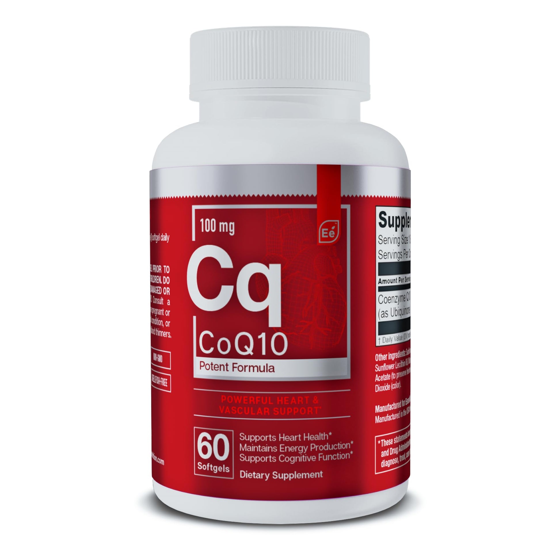 Essential Elements CoQ10 100mg Softgels 60 Count