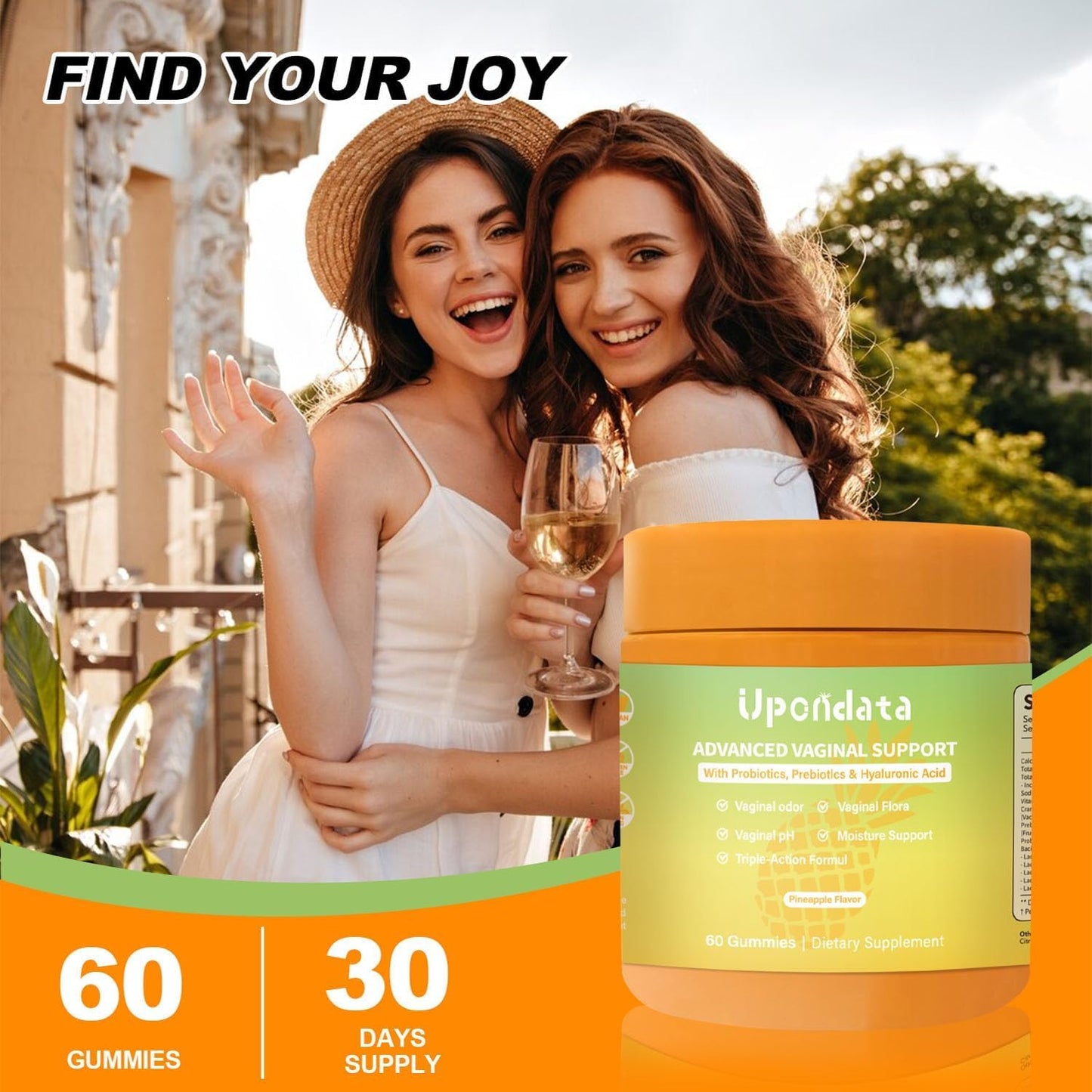 Upondata Flora+ Gummies Gummy, 60 Count