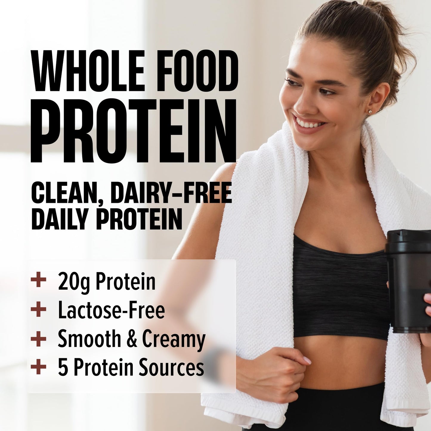 Nutrex Research Whole Food Protein Powder, 16 Servings, Chocolate Ice Cream