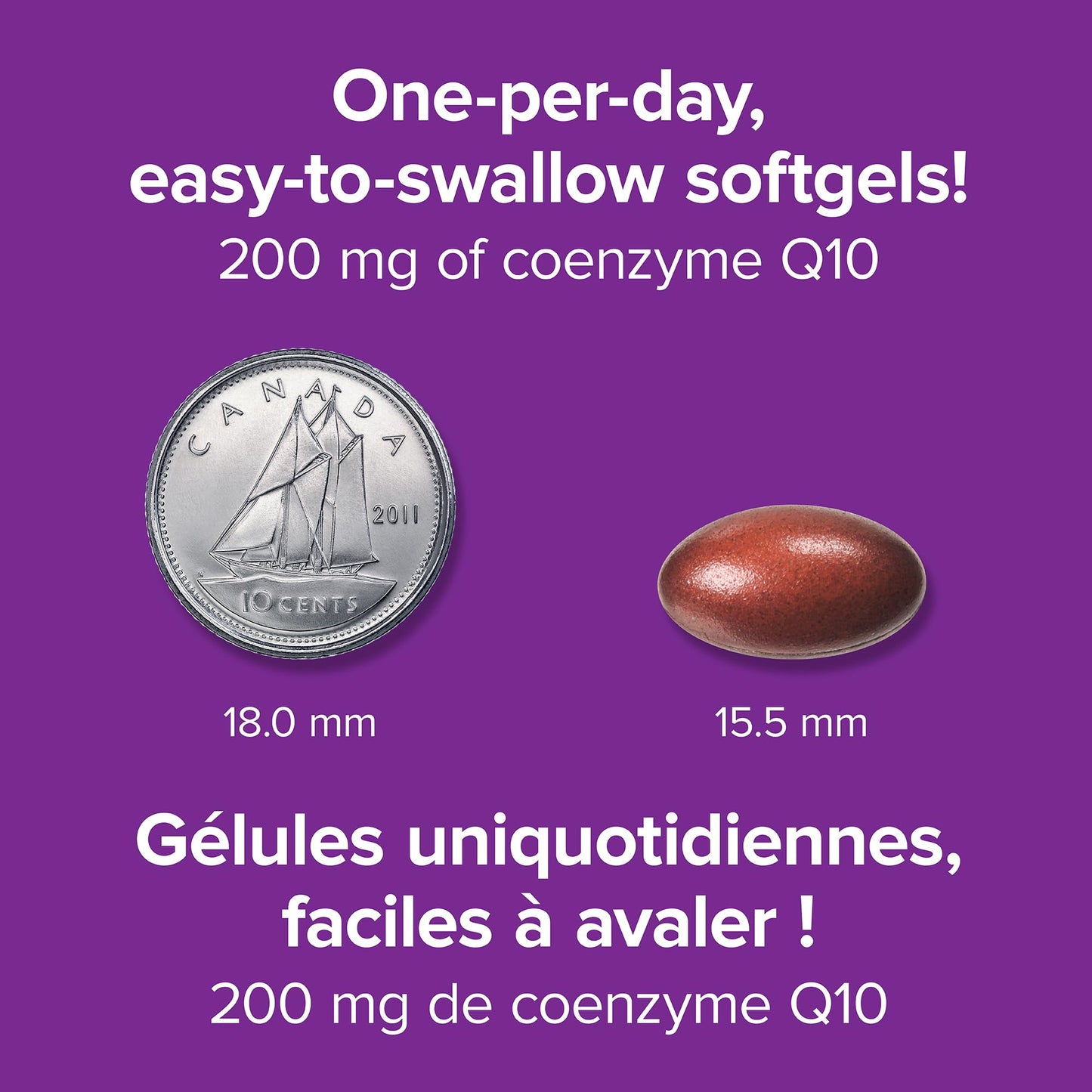 Webber Naturals CoQ10 200mg Coenzyme Q10 Supplement Softgel, 60 Count