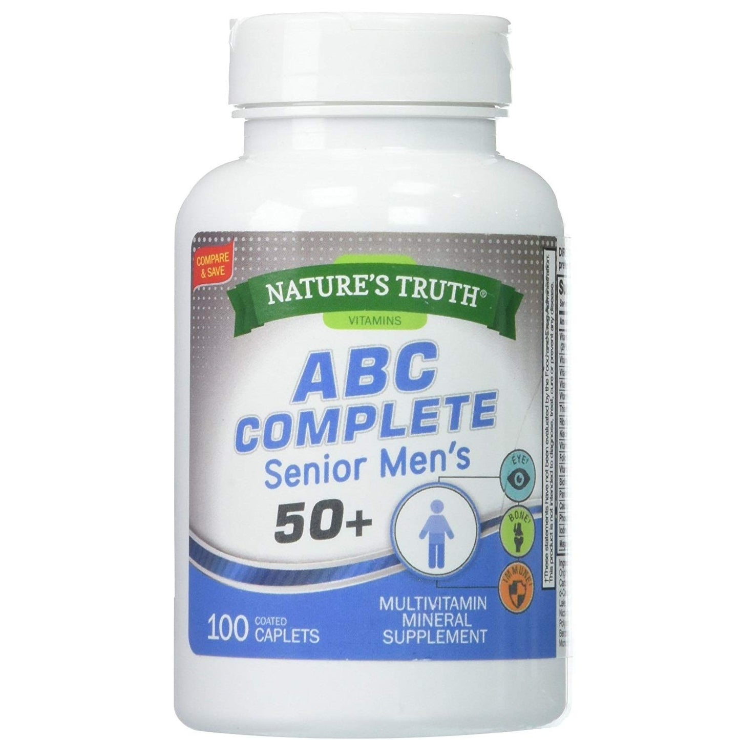Nature's Truth ABC Complete Men's 50+ Multivitamin Caplets 200