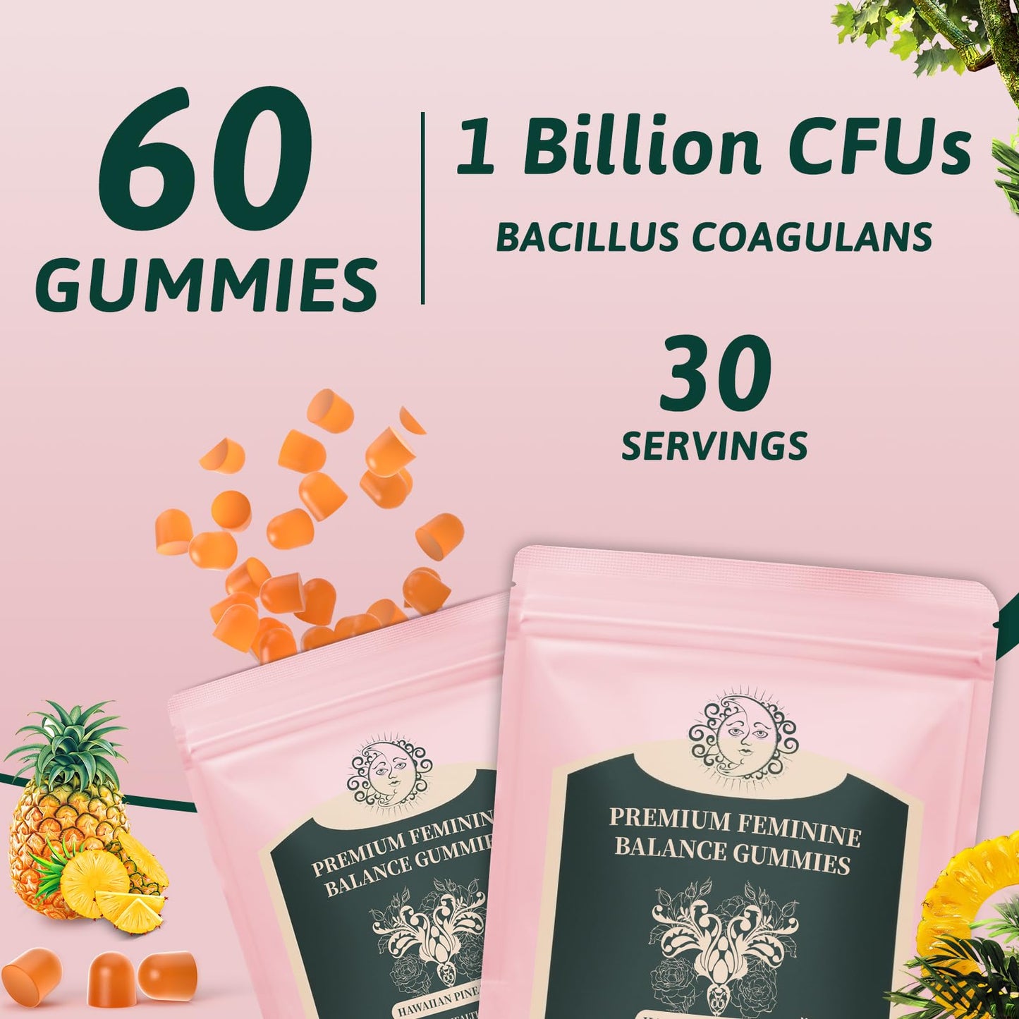 Mosslly Feminine Balance Gummies 60