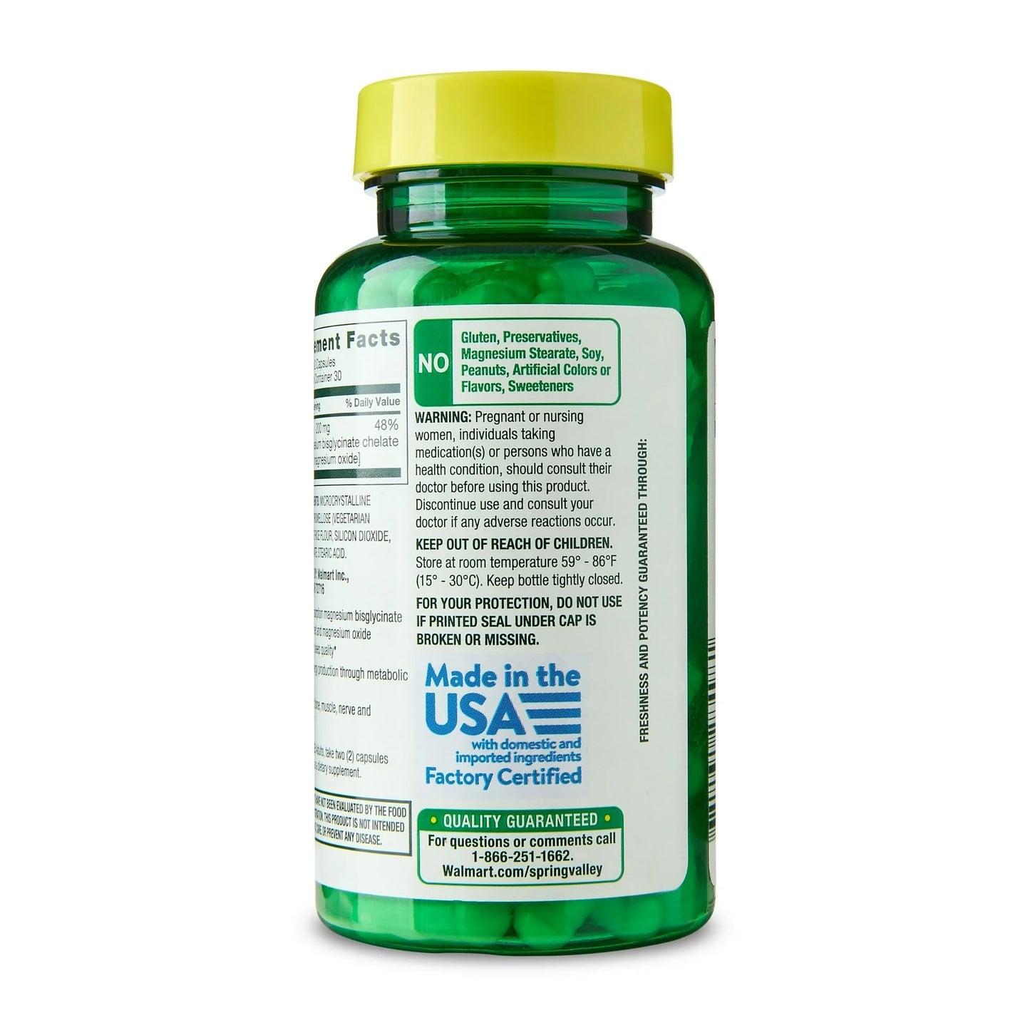 SUREFECT Magnesium Sleep Support Bone & Joint Health Dietary Supplement Vegetarian, 60 Capsules