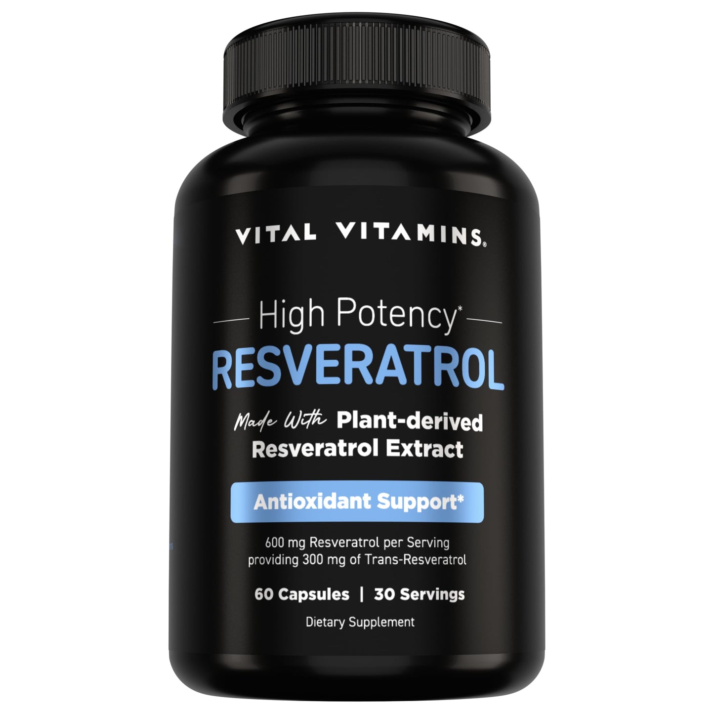 Vital Vitamins Resveratrol Supplement Capsule 60 Capsules