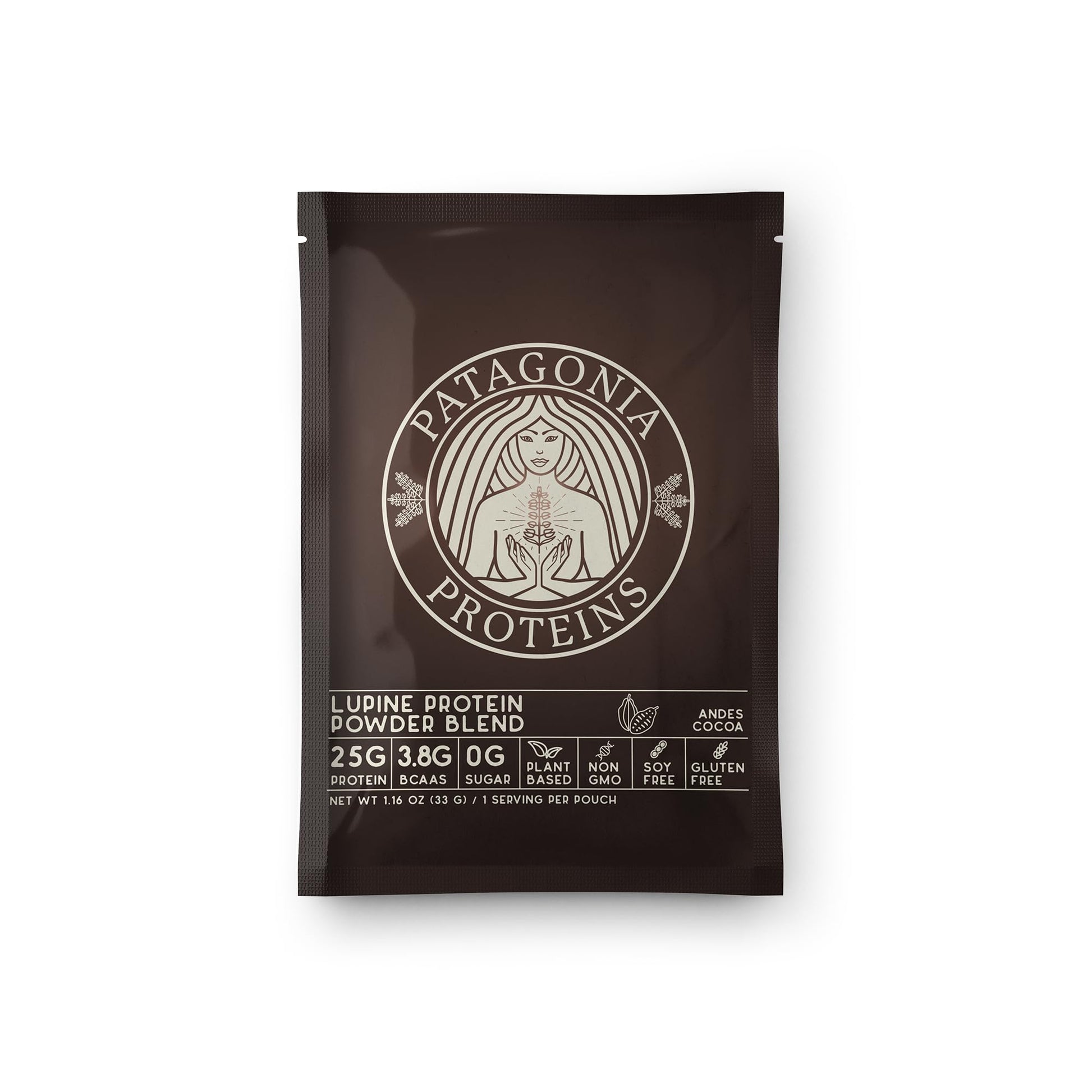 Patagonia Proteins Vegan Protein Powder Harvested in Patagonia Andes Cocoa, 1.16 oz